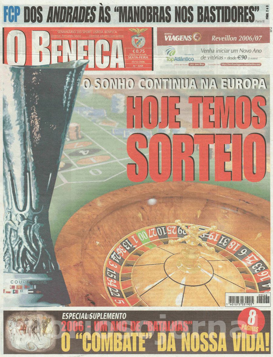 jornal o benfica 3268 2006-12-15